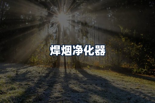 焊烟净化器